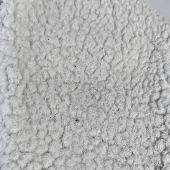 VS PINK White Sherpa Quarter Zip Sweater - Picture 7 of 7